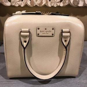Cream Kate Spade Handbag